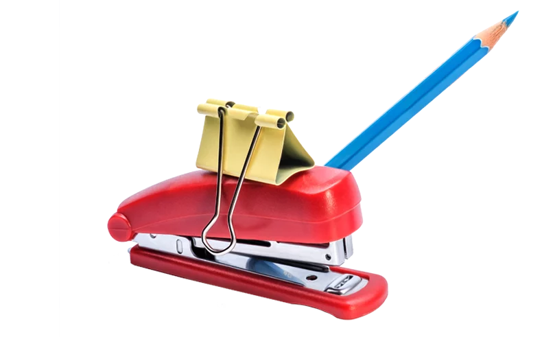 Avoiding Work Fighting Red Stapler